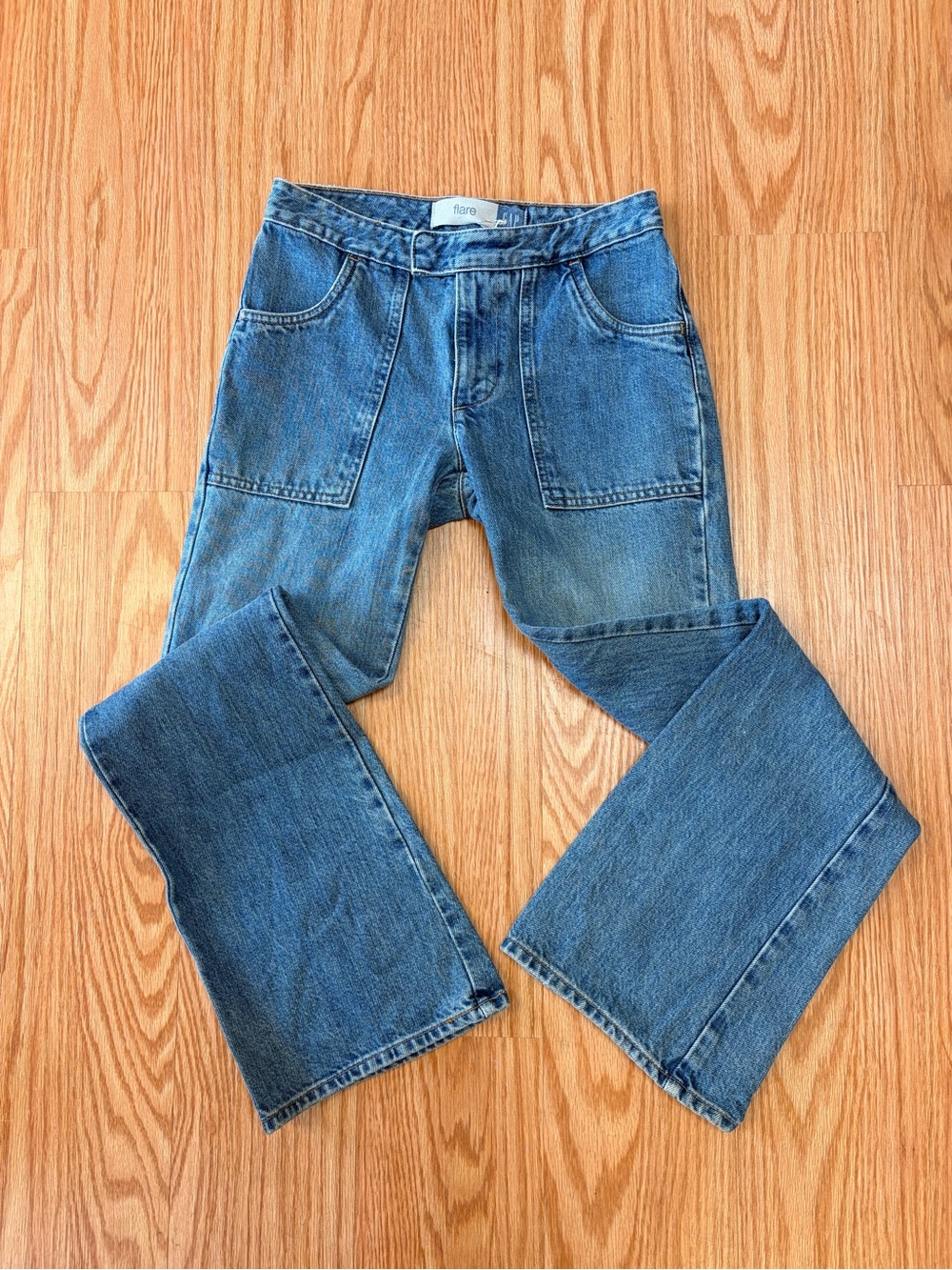 Y2K Gap Flare pocketless low rise boot cut jeans